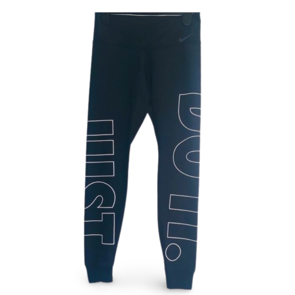 Nike | Black DRI-FIT JUST DO IT lettered Joggers